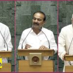 తెలంగాణ ఎంపీలు ప్రమాణస్వీకారం..ఎంపీలు ఆసక్తికరమైన నినాదాలు..ఒవైసీ వివాదాస్పద నినాదాలు..