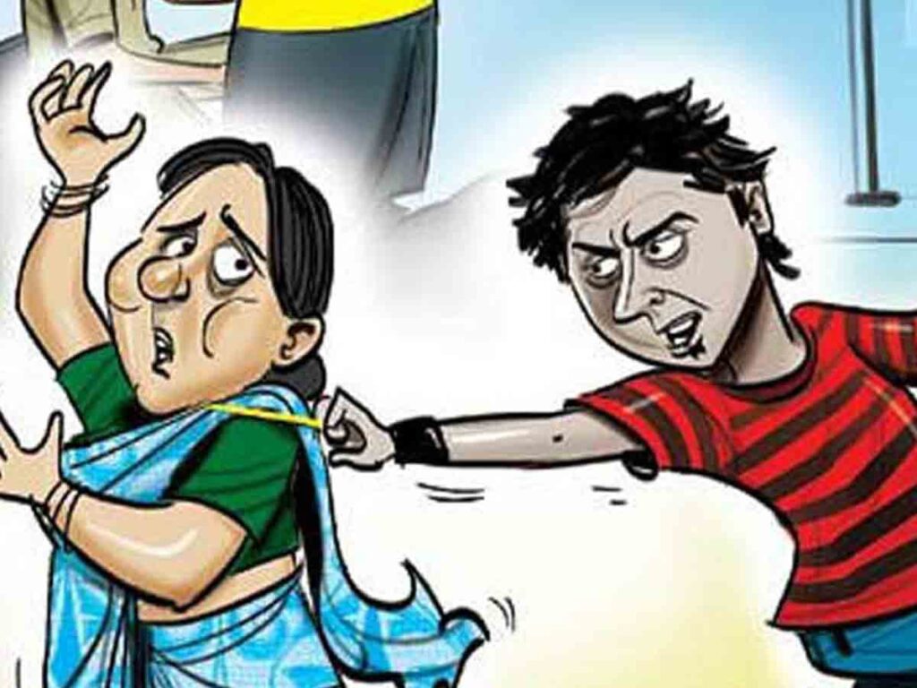 వాకింగ్ వెళ్లిన మహిళ మెడలో చైన్ స్నాచింగ్..