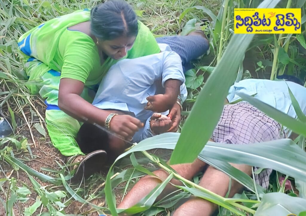 పెళ్లింట విషాదం.. తండ్రి కొడుకు మృతి..కరెంట్ షాకు తో రైతులు మృతి..వ్యవసాయ పొలంలో పని చేస్తుండగా ఘటన..శోక సంద్రంలో చంద్లాపూర్..