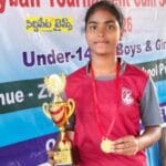 రాష్ట్రస్థాయి వాలీబాల్ పోటీలకు  హుస్నాబాద్ విద్యార్థిని ఎంపిక